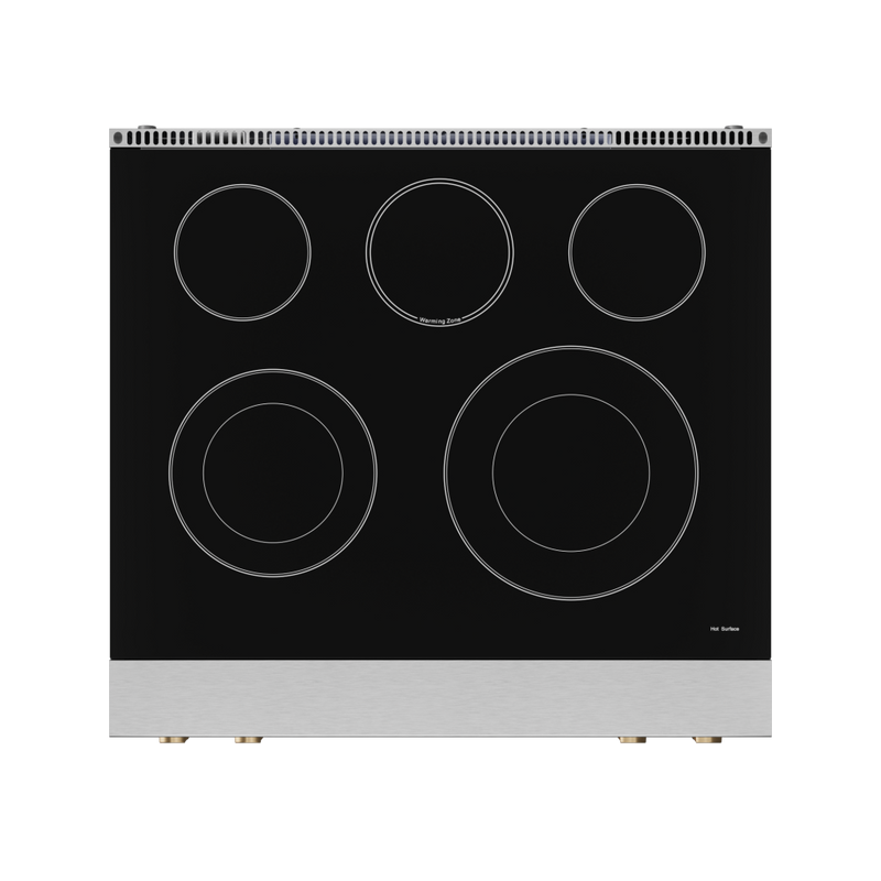 THOR Kitchen - 30-inch Gordon Ramsay Series Professional Electric Range with Tilt Panel Touch Control in Stainless Steel/Bronze - RSE30-BRZ - IMG5