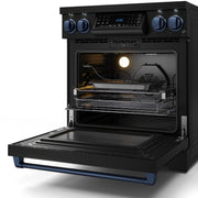 THOR Kitchen - 30-inch Gordon Ramsay Series Professional Electric Range with Tilt Panel Touch Control in Black/Navy Blue - RSE30B-BLU - IMG7