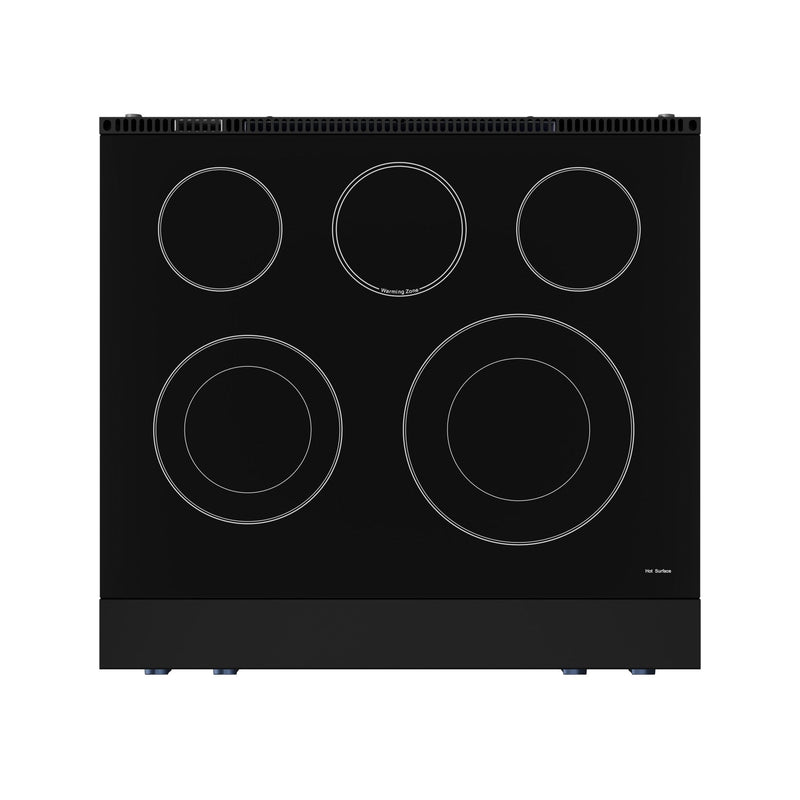 THOR Kitchen - 30-inch Gordon Ramsay Series Professional Electric Range with Tilt Panel Touch Control in Black/Navy Blue - RSE30B-BLU - IMG3