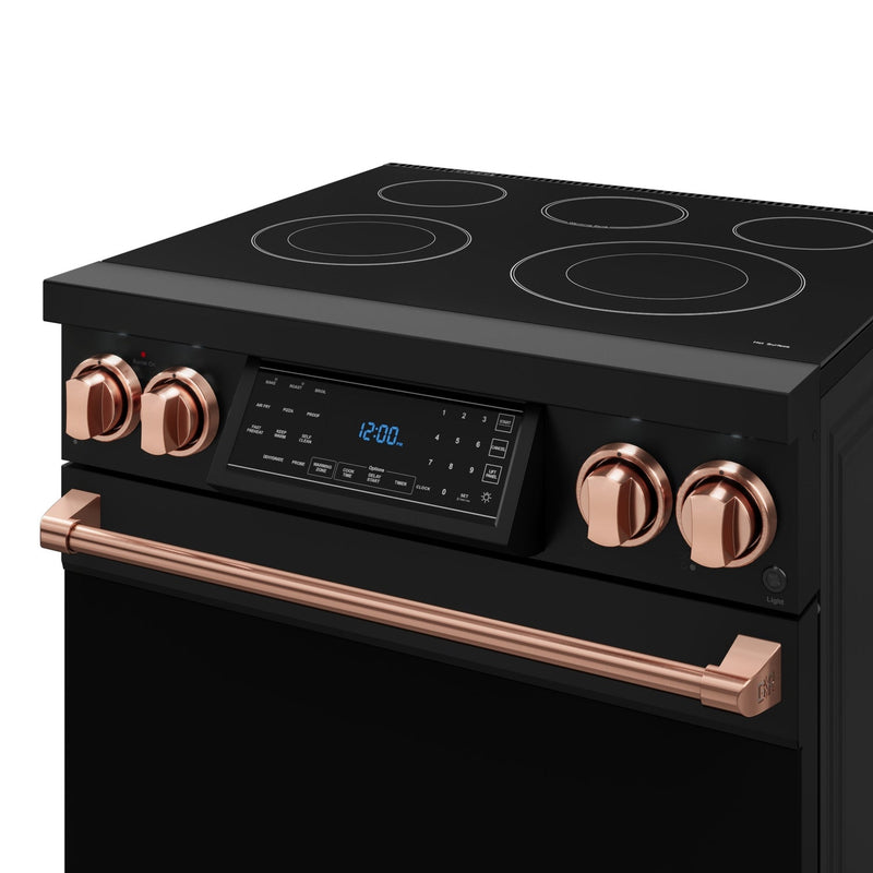 THOR Kitchen - 30-inch Gordon Ramsay Series Professional Electric Range with Tilt Panel Touch Control in Black/Rose Gold - RSE30B-RSG - IMG3