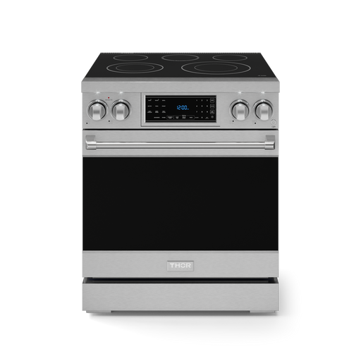 THOR Kitchen - 30-inch Gordon Ramsay Series Professional Electric Range with Tilt Panel Touch Control in Stainless Steel - RSE30 - IMG1