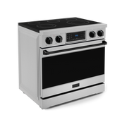 THOR Kitchen - 36-inch Gordon Ramsay Series Professional Electric Range with Tilt Panel Touch Control in Stainless Steel/Black - RSE36-BLK - IMG3
