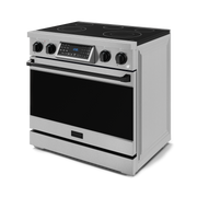 THOR Kitchen - 36-inch Gordon Ramsay Series Professional Electric Range with Tilt Panel Touch Control in Stainless Steel/Black - RSE36-BLK - IMG5