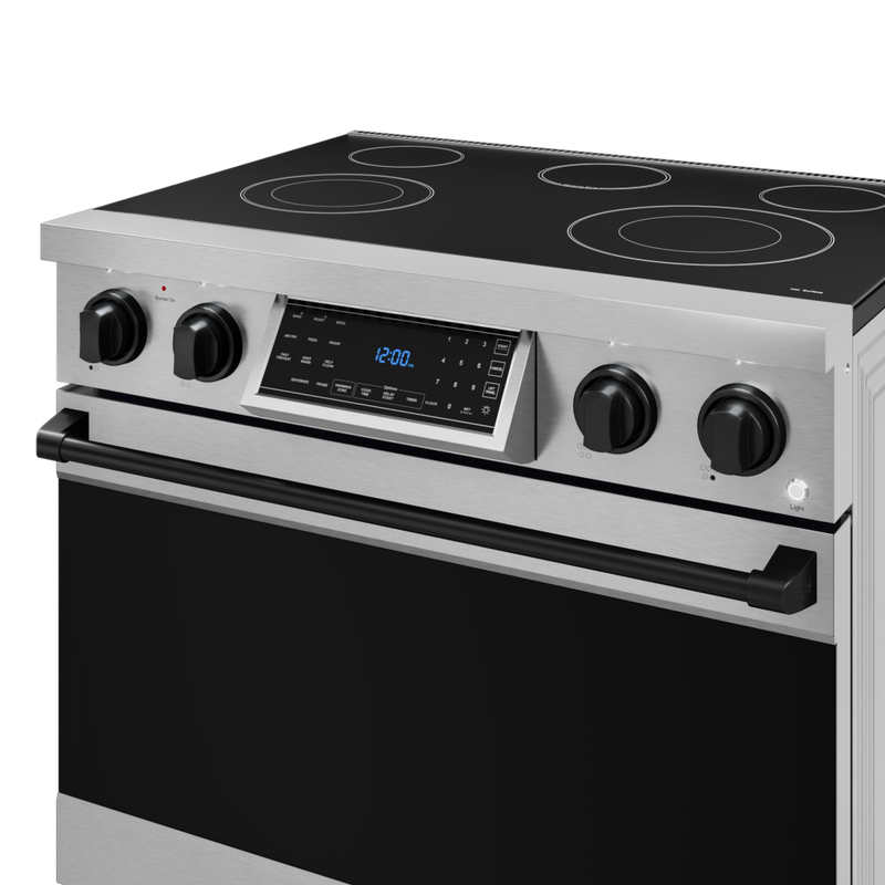 THOR Kitchen - 36-inch Gordon Ramsay Series Professional Electric Range with Tilt Panel Touch Control in Stainless Steel/Black - RSE36-BLK - IMG2