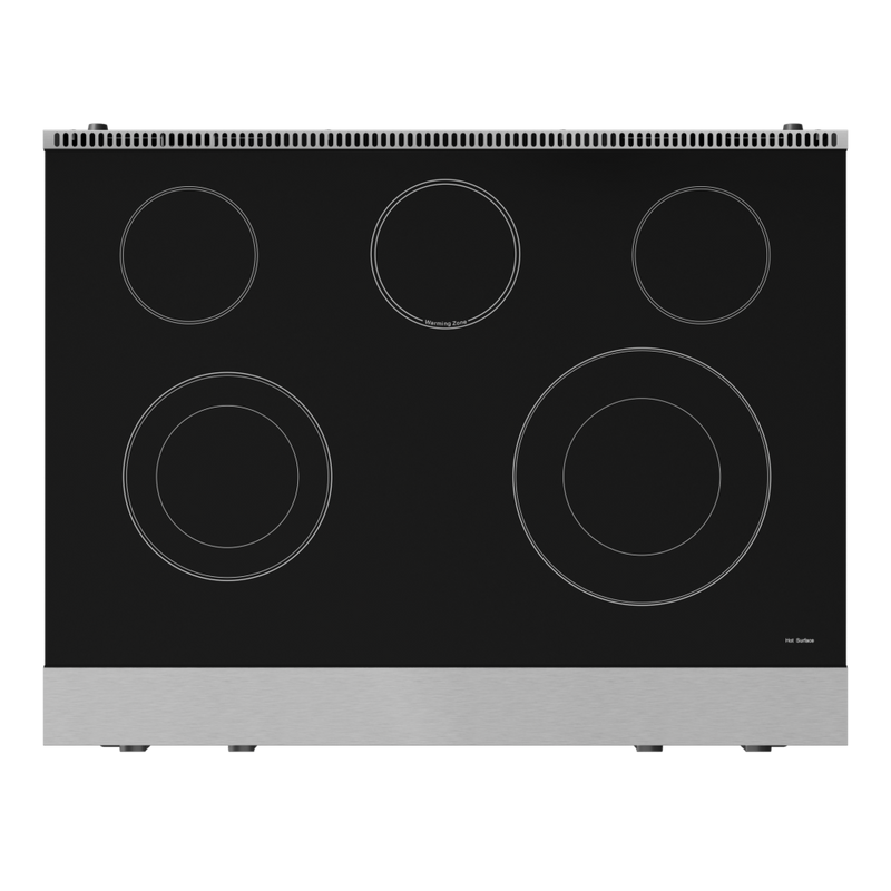 THOR Kitchen - 36-inch Gordon Ramsay Series Professional Electric Range with Tilt Panel Touch Control in Stainless Steel/Black - RSE36-BLK - IMG4