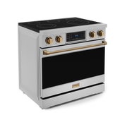 THOR Kitchen - 36-inch Gordon Ramsay Series Professional Electric Range with Tilt Panel Touch Control in Stainless Steel/Bronze - RSE36-BRZ - IMG3
