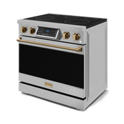 THOR Kitchen - 36-inch Gordon Ramsay Series Professional Electric Range with Tilt Panel Touch Control in Stainless Steel/Bronze - RSE36-BRZ - IMG4