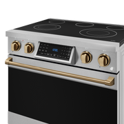 THOR Kitchen - 36-inch Gordon Ramsay Series Professional Electric Range with Tilt Panel Touch Control in Stainless Steel/Bronze - RSE36-BRZ - IMG6