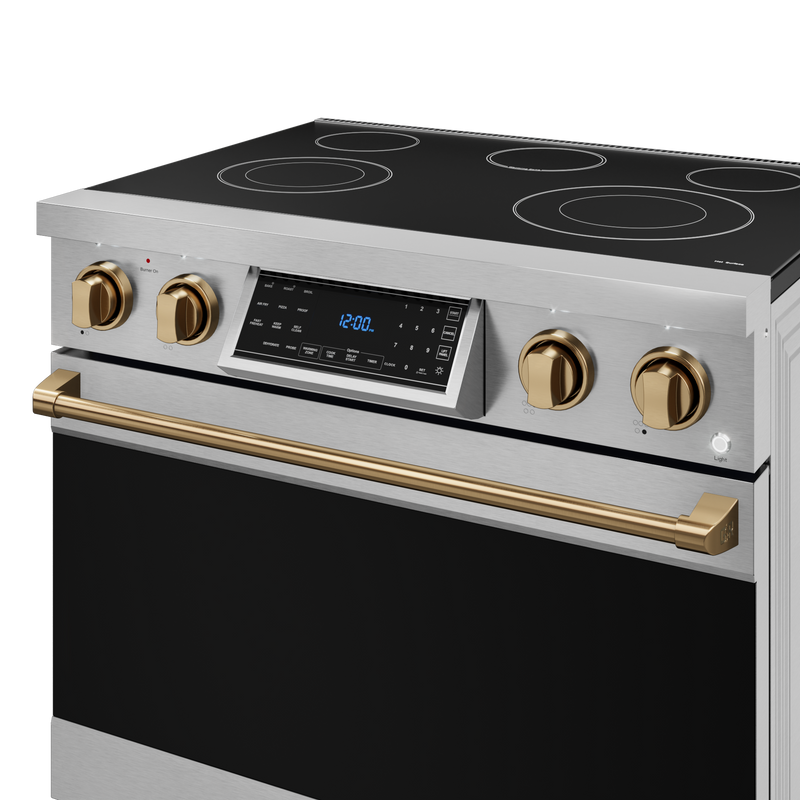 THOR Kitchen - 36-inch Gordon Ramsay Series Professional Electric Range with Tilt Panel Touch Control in Stainless Steel/Bronze - RSE36-BRZ - IMG6