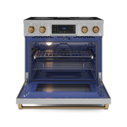 THOR Kitchen - 36-inch Gordon Ramsay Series Professional Electric Range with Tilt Panel Touch Control in Stainless Steel/Bronze - RSE36-BRZ - IMG2