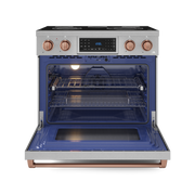 THOR Kitchen - 36-inch Gordon Ramsay Series Professional Electric Range with Tilt Panel Touch Control in Stainless Steel/Rose Gold - RSE36-RSG - IMG2