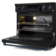 THOR Kitchen - 36-inch Gordon Ramsay Series Professional Electric Range with Tilt Panel Touch Control in Black/Navy Blue - RSE36B-BLU - IMG5