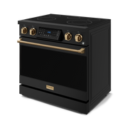 THOR Kitchen - 36-inch Gordon Ramsay Series Professional Electric Range with Tilt Panel Touch Control in Black/Bronze - RSE36B-BRZ - IMG4