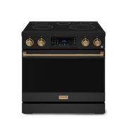THOR Kitchen - 36-inch Gordon Ramsay Series Professional Electric Range with Tilt Panel Touch Control in Black/Bronze - RSE36B-BRZ - IMG1