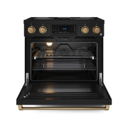 THOR Kitchen - 36-inch Gordon Ramsay Series Professional Electric Range with Tilt Panel Touch Control in Black/Bronze - RSE36B-BRZ - IMG2