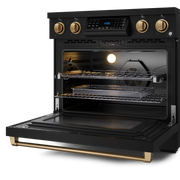 THOR Kitchen - 36-inch Gordon Ramsay Series Professional Electric Range with Tilt Panel Touch Control in Black/Bronze - RSE36B-BRZ - IMG5