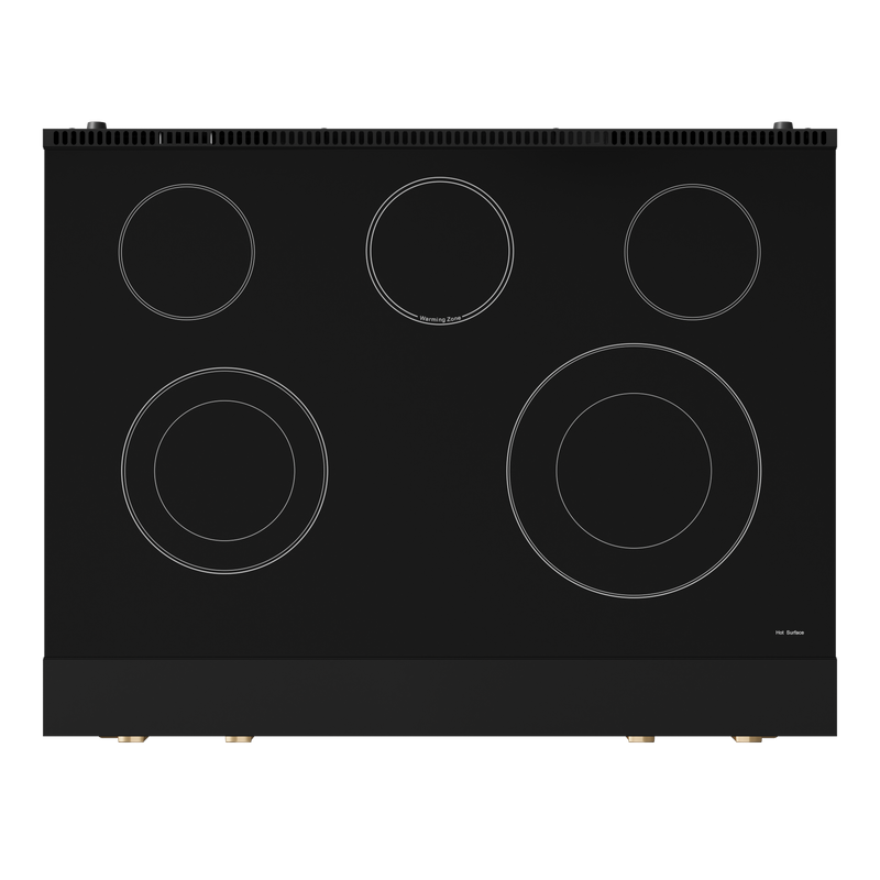 THOR Kitchen - 36-inch Gordon Ramsay Series Professional Electric Range with Tilt Panel Touch Control in Black/Bronze - RSE36B-BRZ - IMG7