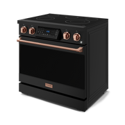 THOR Kitchen - 36-inch Gordon Ramsay Series Professional Electric Range with Tilt Panel Touch Control in Black/Rose Gold - RSE36B-RSG - IMG4