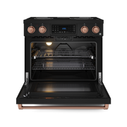 THOR Kitchen - 36-inch Gordon Ramsay Series Professional Electric Range with Tilt Panel Touch Control in Black/Rose Gold - RSE36B-RSG - IMG2