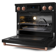 THOR Kitchen - 36-inch Gordon Ramsay Series Professional Electric Range with Tilt Panel Touch Control in Black/Rose Gold - RSE36B-RSG - IMG5