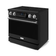 THOR Kitchen - 36-inch Gordon Ramsay Series Professional Electric Range with Tilt Panel Touch Control in Black/Stainless Steel - RSE36B-SS - IMG4