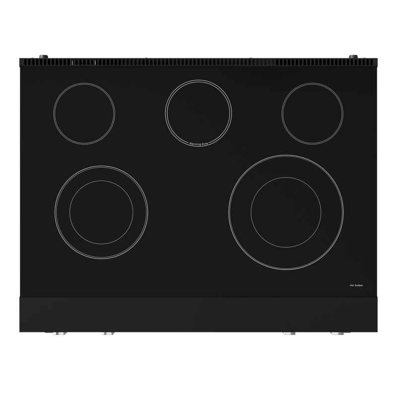 THOR Kitchen - 36-inch Gordon Ramsay Series Professional Electric Range with Tilt Panel Touch Control in Black/Stainless Steel - RSE36B-SS - IMG7