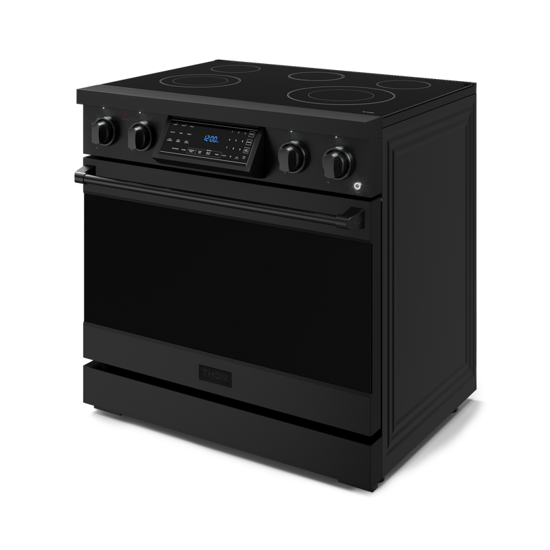 THOR Kitchen - 36-inch Gordon Ramsay Series Professional Electric Range with Tilt Panel Touch Control in Black - RSE36B - IMG4