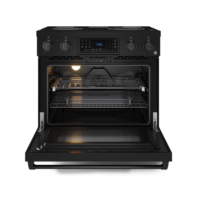 THOR Kitchen - 36-inch Gordon Ramsay Series Professional Electric Range with Tilt Panel Touch Control in Black - RSE36B - IMG2