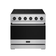 THOR Kitchen - 36-inch Gordon Ramsay Series Professional Electric Range in Stainless Steel/Black - RSE36P-BLK - IMG1