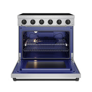 THOR Kitchen - 36-inch Gordon Ramsay Series Professional Electric Range in Stainless Steel/Black - RSE36P-BLK - IMG2