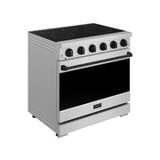 THOR Kitchen - 36-inch Gordon Ramsay Series Professional Electric Range in Stainless Steel/Black - RSE36P-BLK - IMG3