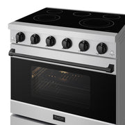 THOR Kitchen - 36-inch Gordon Ramsay Series Professional Electric Range in Stainless Steel/Black - RSE36P-BLK - IMG6
