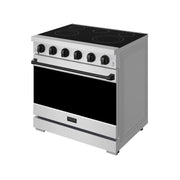 THOR Kitchen - 36-inch Gordon Ramsay Series Professional Electric Range in Stainless Steel/Black - RSE36P-BLK - IMG4