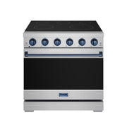THOR Kitchen - 36-inch Gordon Ramsay Series Professional Electric Range in Stainless Steel/Blue - RSE36P-BLU - IMG1