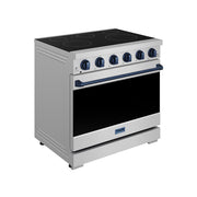 THOR Kitchen - 36-inch Gordon Ramsay Series Professional Electric Range in Stainless Steel/Blue - RSE36P-BLU - IMG3