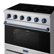 THOR Kitchen - 36-inch Gordon Ramsay Series Professional Electric Range in Stainless Steel/Blue - RSE36P-BLU - IMG6