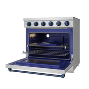 THOR Kitchen - 36-inch Gordon Ramsay Series Professional Electric Range in Stainless Steel/Blue - RSE36P-BLU - IMG5