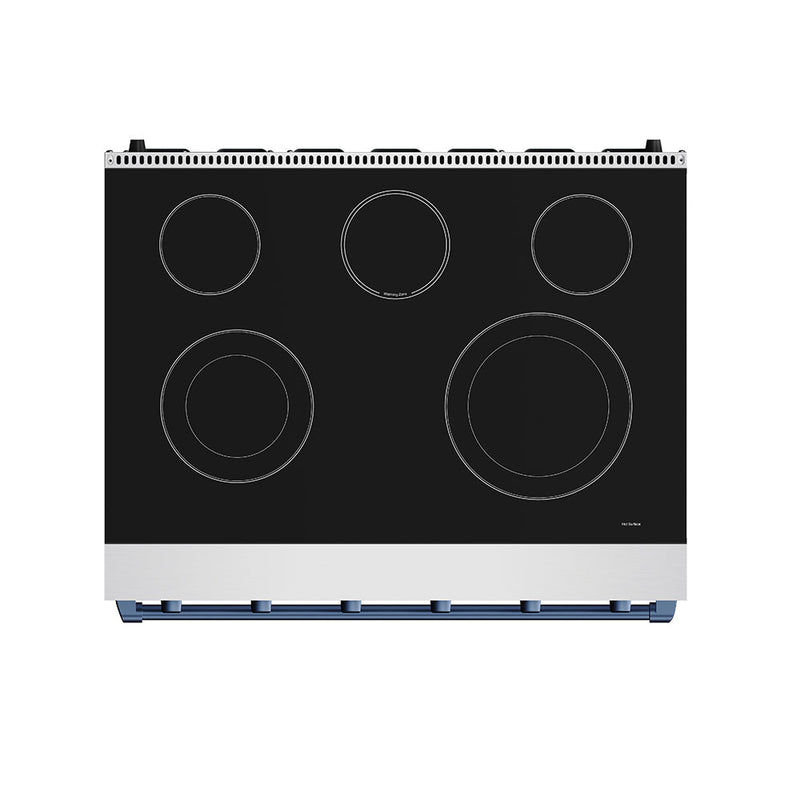 THOR Kitchen - 36-inch Gordon Ramsay Series Professional Electric Range in Stainless Steel/Blue - RSE36P-BLU - IMG7