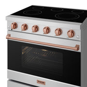 THOR Kitchen - 36-inch Gordon Ramsay Series Professional Electric Range in Stainless Steel/Rose Gold - RSE36P-RSG - IMG6