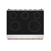 THOR Kitchen - 36-inch Gordon Ramsay Series Professional Electric Range in Stainless Steel/Rose Gold - RSE36P-RSG - IMG7