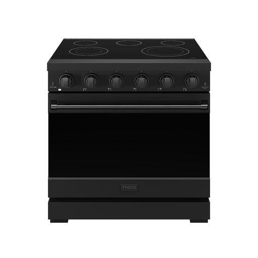 THOR Kitchen - 36-inch Gordon Ramsay Series Professional Electric Range in Black - RSE36PB - IMG1