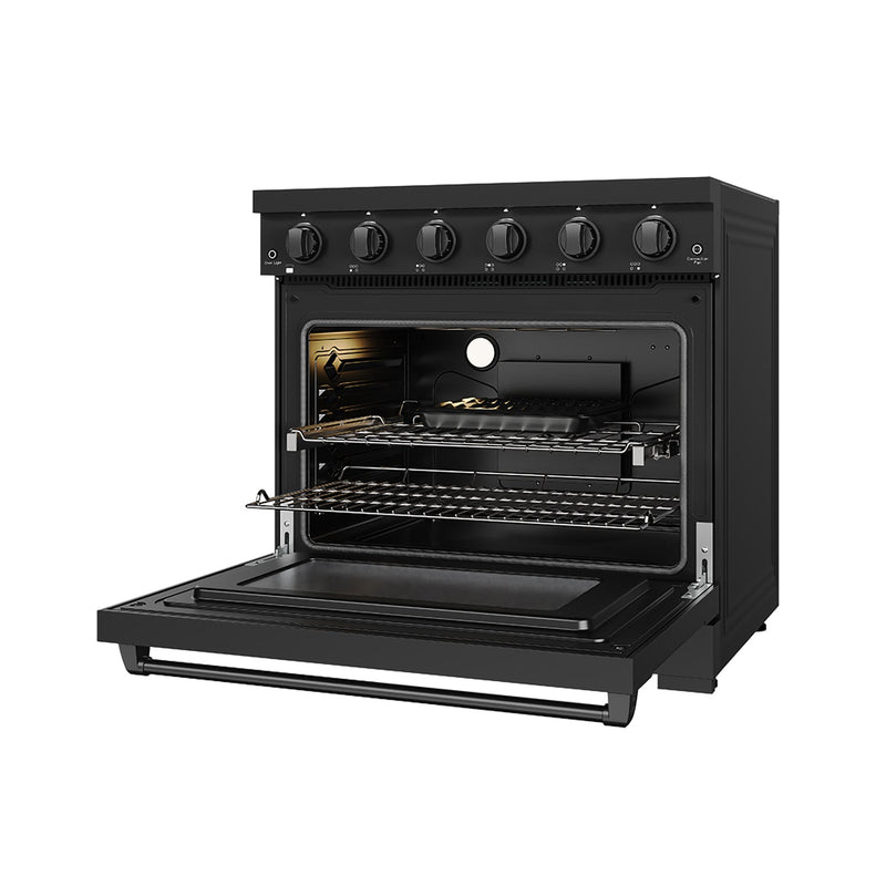 THOR Kitchen - 36-inch Gordon Ramsay Series Professional Electric Range in Black - RSE36PB - IMG5