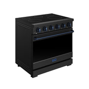 THOR Kitchen - 36-inch Gordon Ramsay Series Professional Electric Range in Black/Blue - RSE36PB-BLU - IMG3