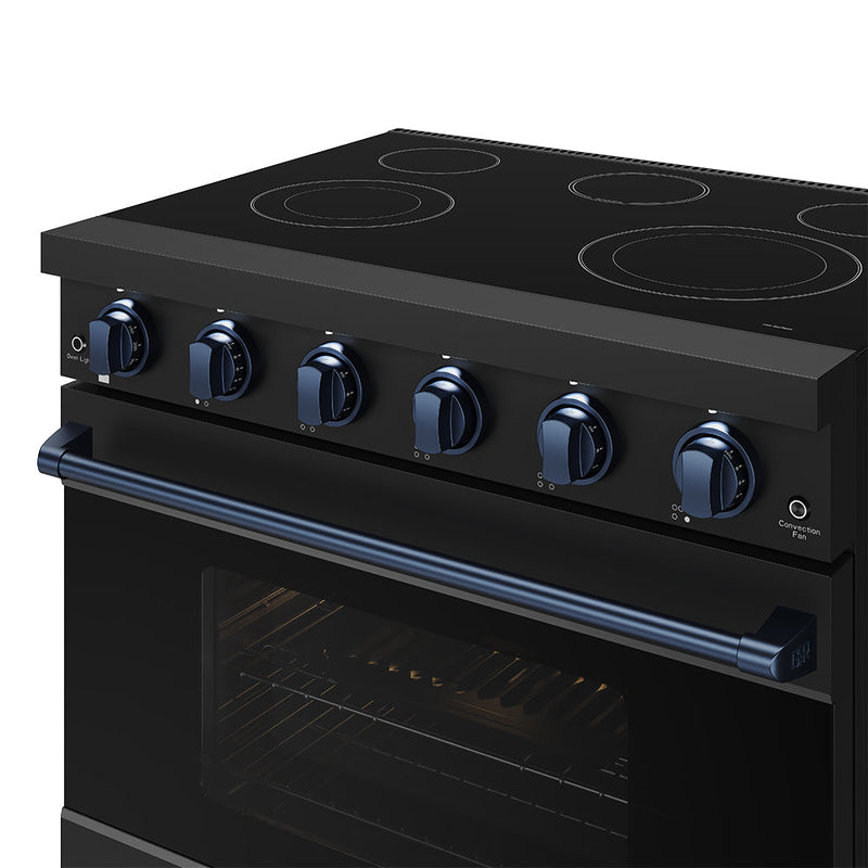 THOR Kitchen - 36-inch Gordon Ramsay Series Professional Electric Range in Black/Blue - RSE36PB-BLU - IMG6