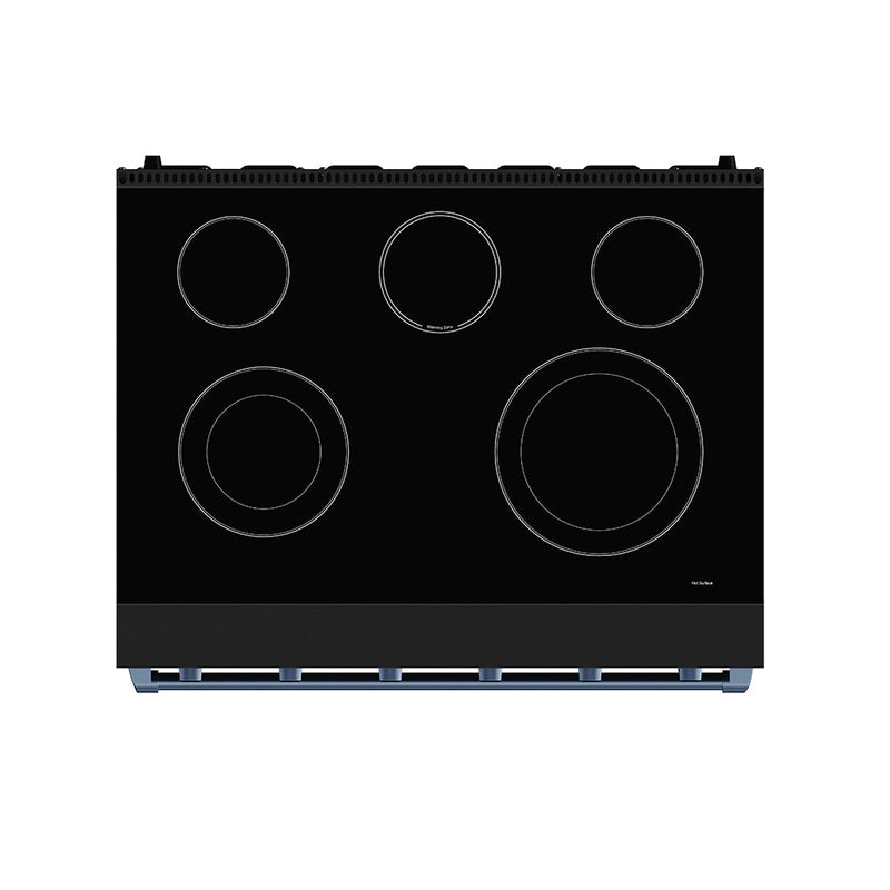 THOR Kitchen - 36-inch Gordon Ramsay Series Professional Electric Range in Black/Blue - RSE36PB-BLU - IMG7