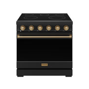 THOR Kitchen - 36-inch Gordon Ramsay Series Professional Electric Range in Black/Bronze - RSE36PB-BRZ - IMG1