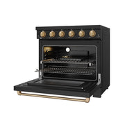 THOR Kitchen - 36-inch Gordon Ramsay Series Professional Electric Range in Black/Bronze - RSE36PB-BRZ - IMG4