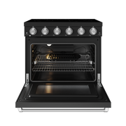 THOR Kitchen - 36-inch Gordon Ramsay Series Professional Electric Range in Black/Stainless Steel - RSE36PB-SS - IMG6