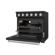 THOR Kitchen - 36-inch Gordon Ramsay Series Professional Electric Range in Black/Stainless Steel - RSE36PB-SS - IMG4