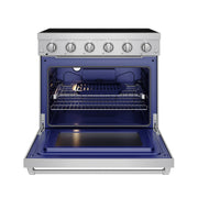 THOR Kitchen - 36-inch Gordon Ramsay Series Professional Electric Range in Stainless Steel - RSE36P - IMG2